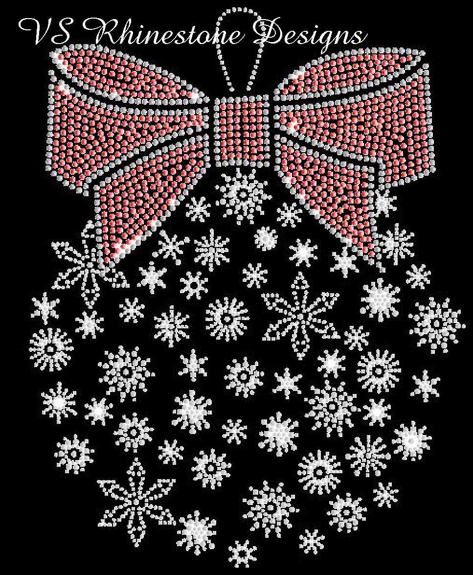 Snowflake Holiday Ornament - SEQUIN Transfer